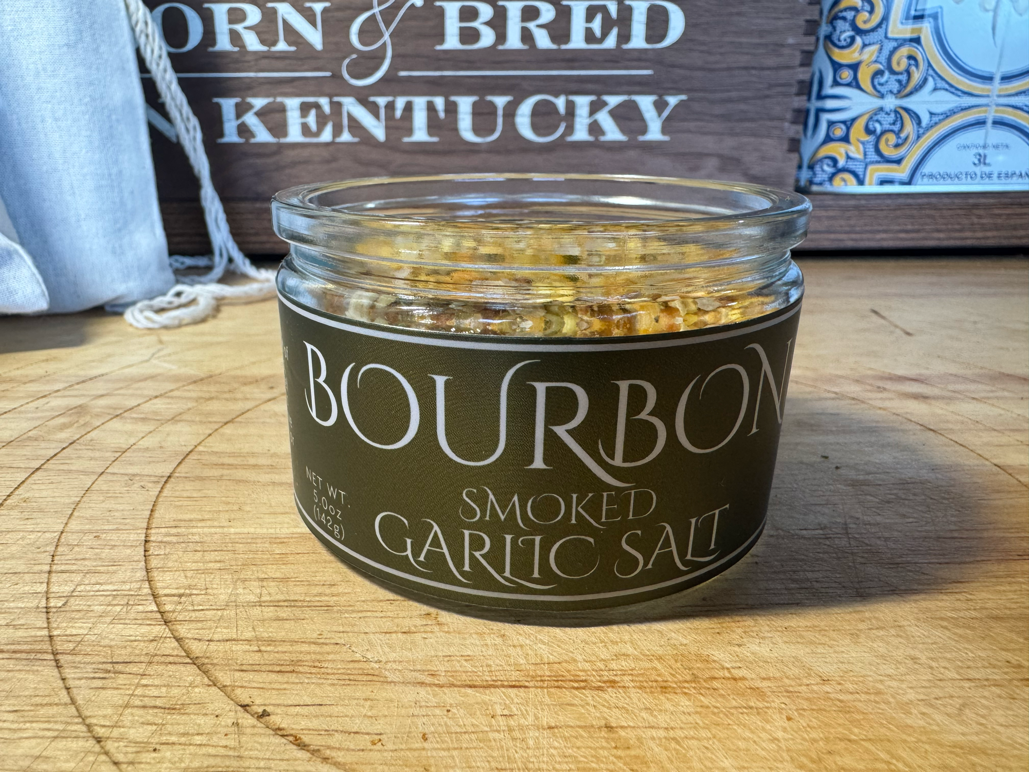 Bourbon Smoked Garlic Salt