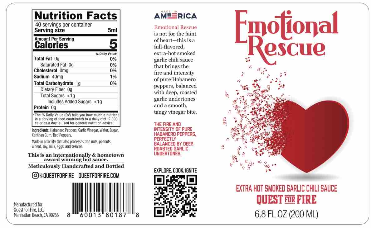 Emotional Rescue – Extra-Hot Smoked Garlic Chili Sauce