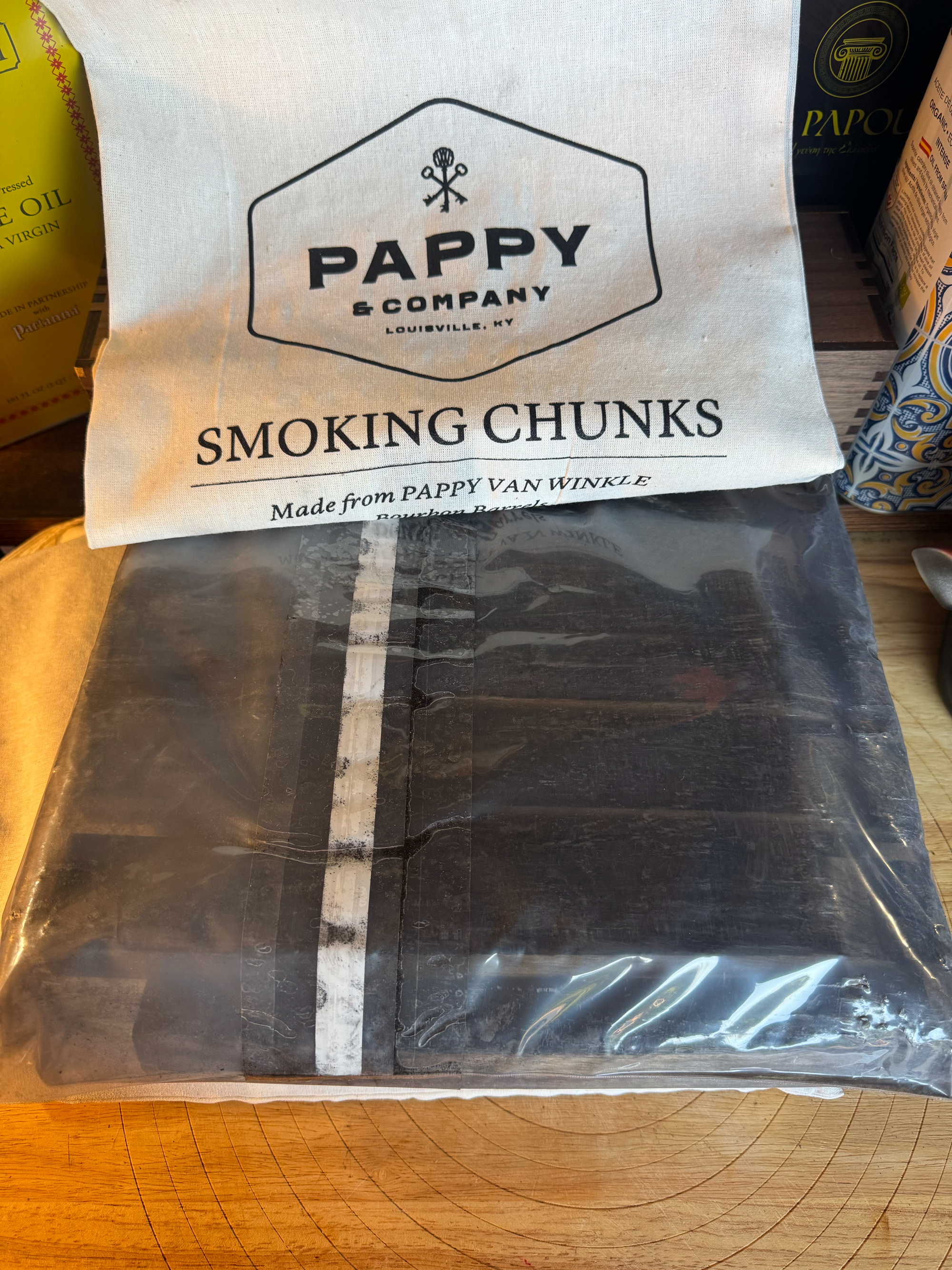 Pappy Van Winkle Bourbon Barrel Stave Smoking Chunks
