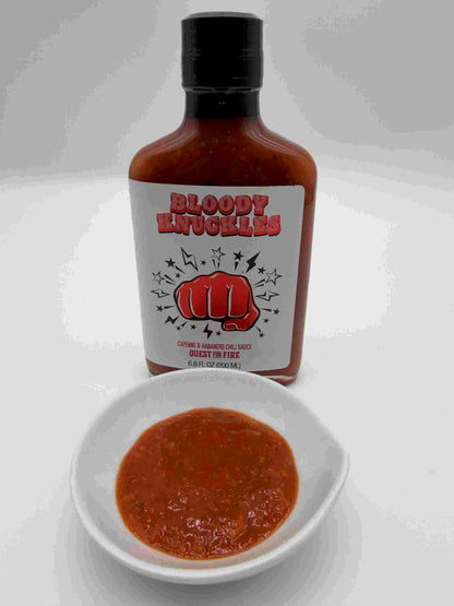 Bloody Knuckles – Extra Hot Smoked Garlic Chili Sauce 🔥