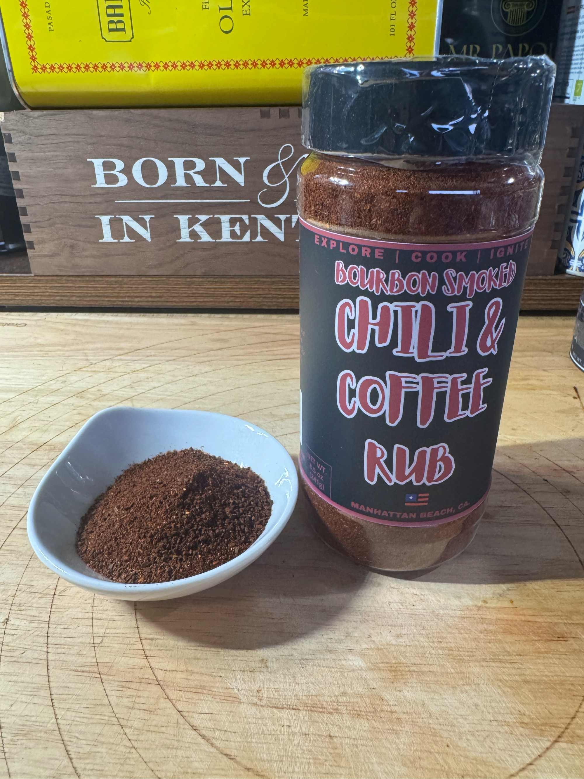Bourbon Smoked Chili & Coffee Rub