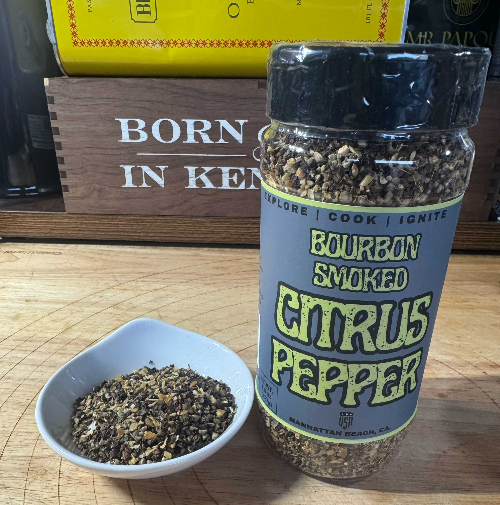Bourbon Smoked Citrus Pepper