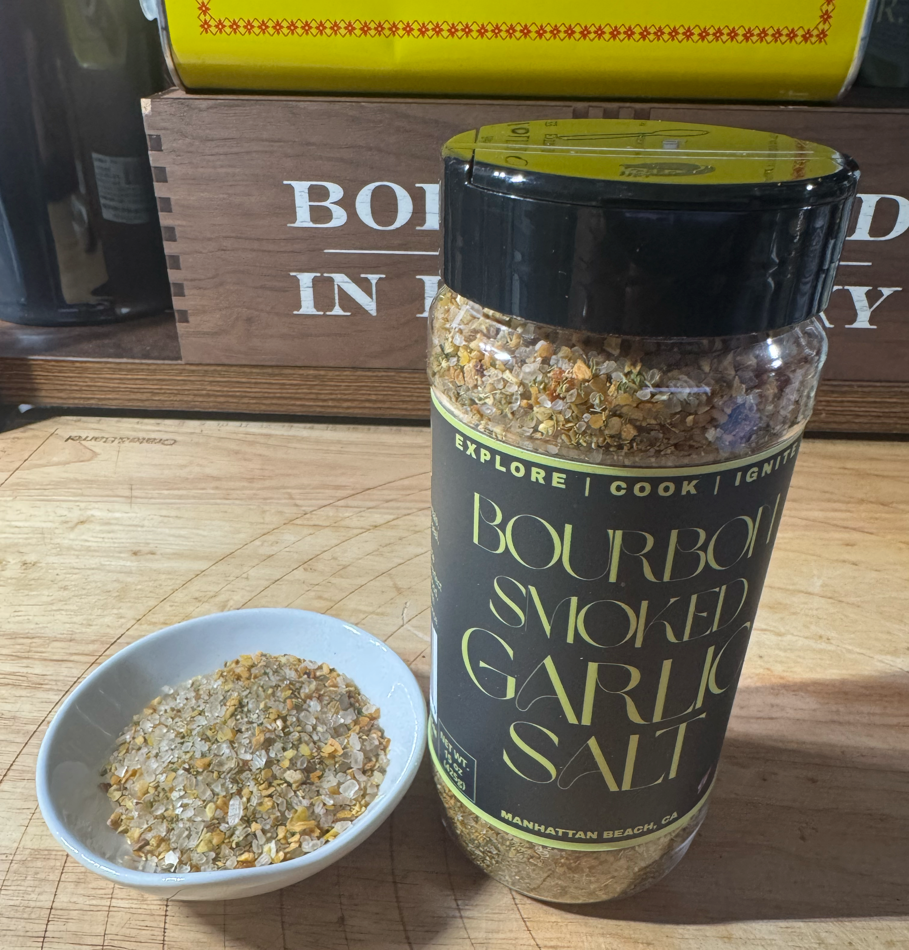 Bourbon Smoked Garlic Salt