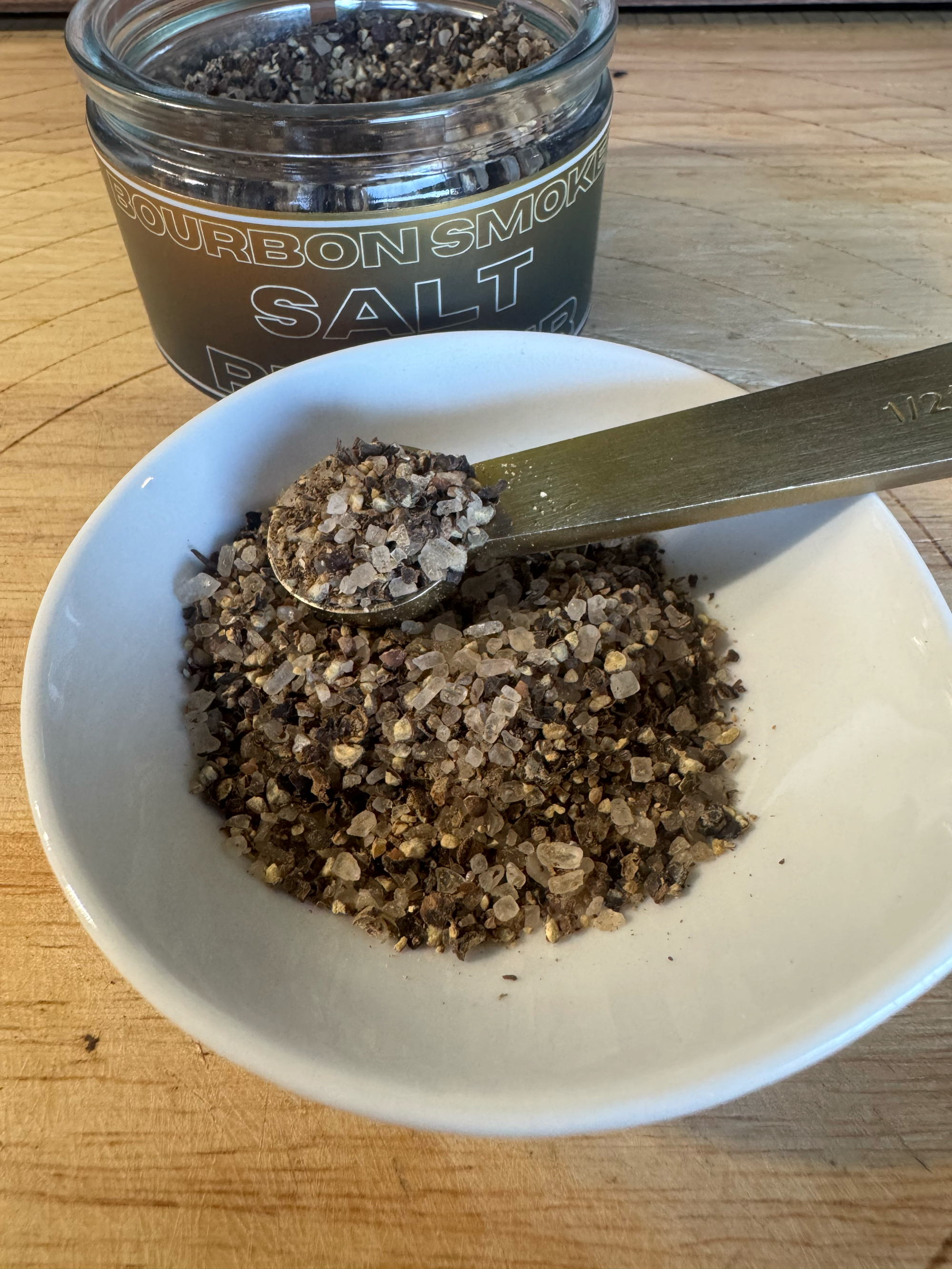 Bourbon Smoked Sea Salt & Pepper