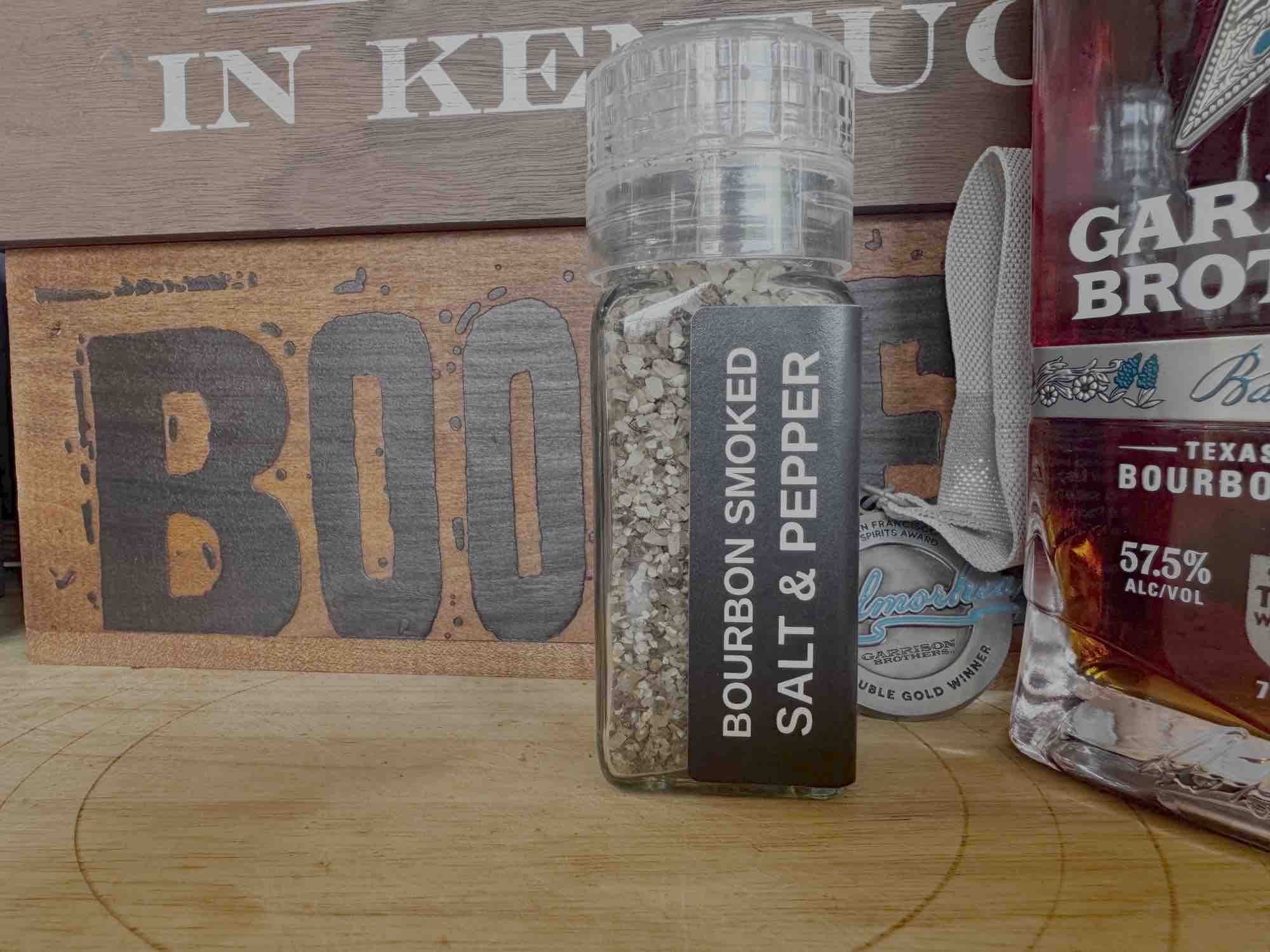 Bourbon Smoked Sea Salt & Pepper