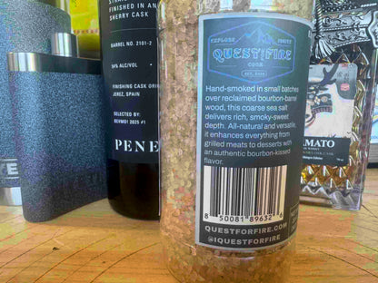 Bourbon Smoked Sea Salt Grinder Bottle