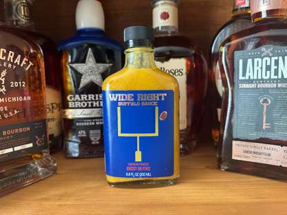 Wide Right Buffalo Sauce with an Extra Kick & Deep Smoky Finish
