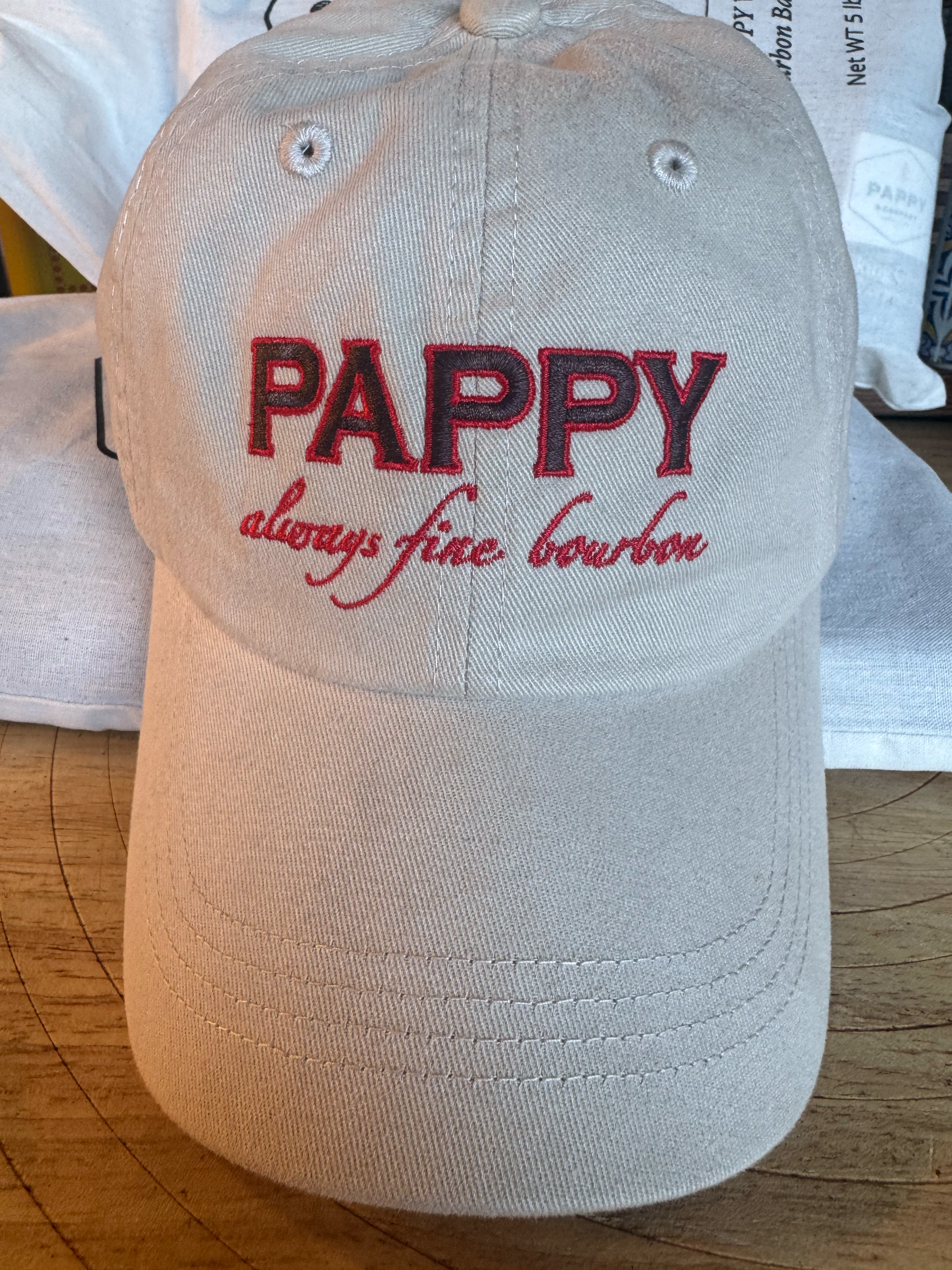 Pappy Always Fine Bourbon Ball Cap Hat in Stone