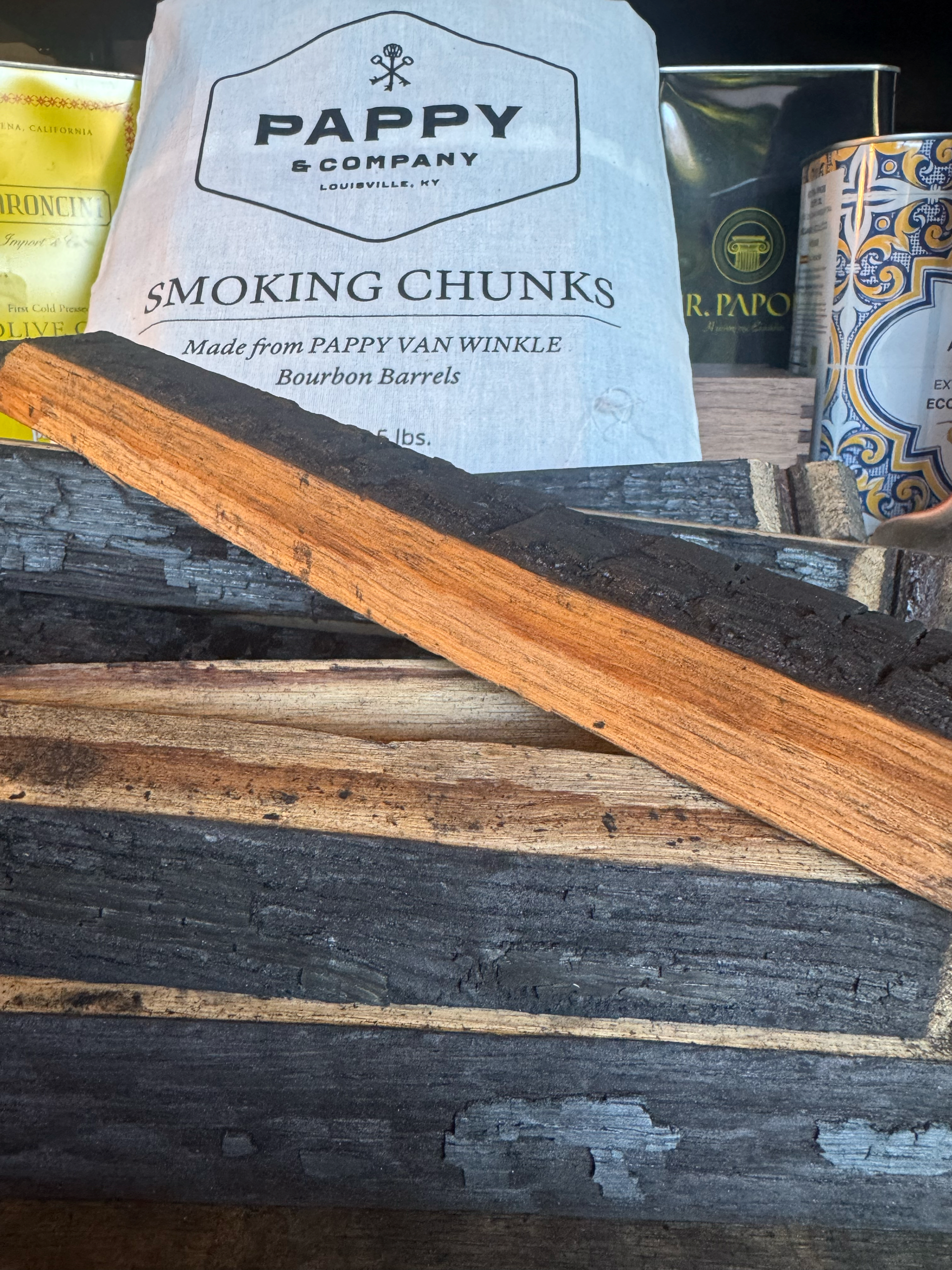 Pappy Van Winkle Bourbon Barrel Stave Smoking Chunks