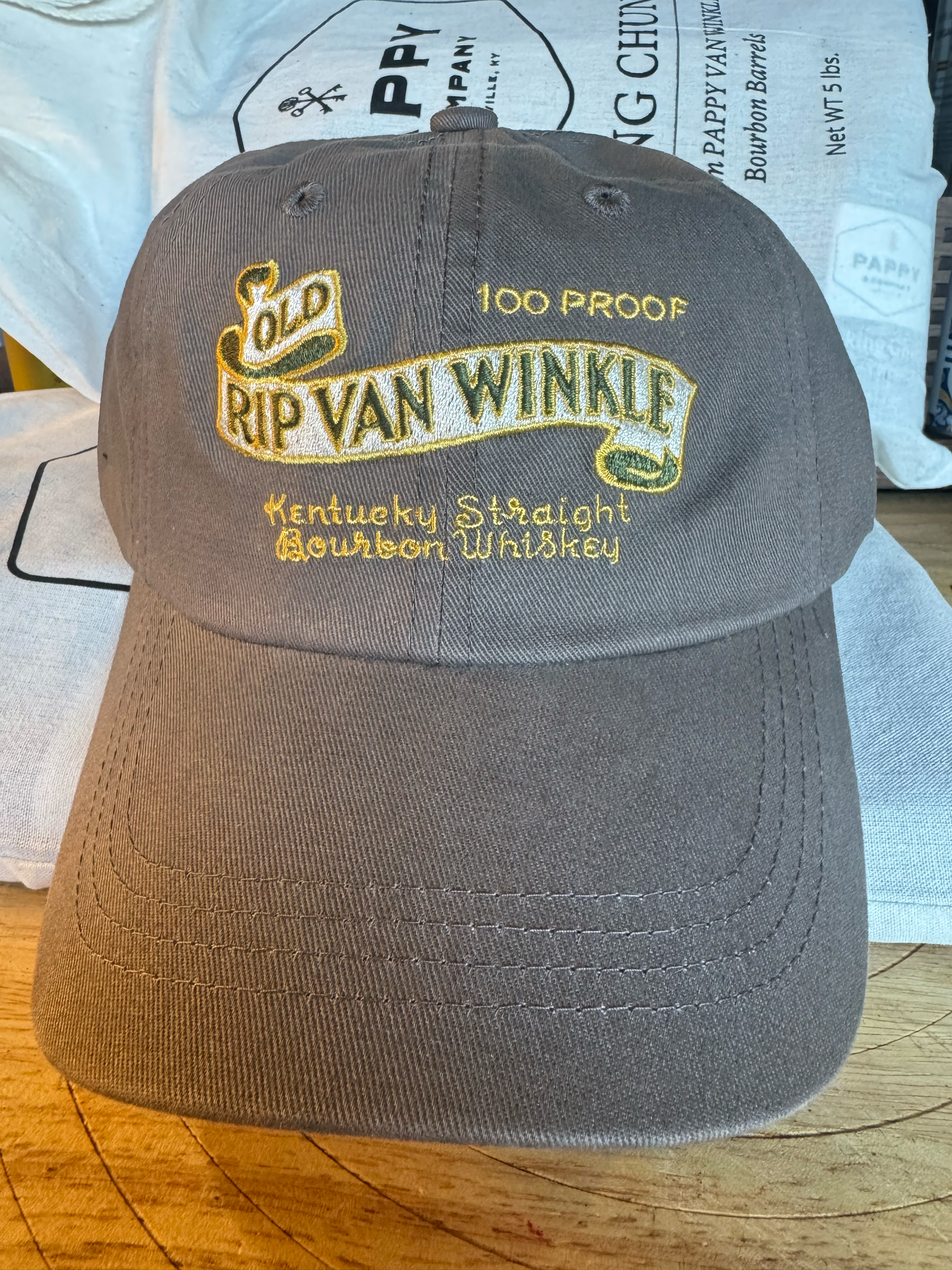 Pappy Van Winkle Vintage Label Ball Cap in Charcoal