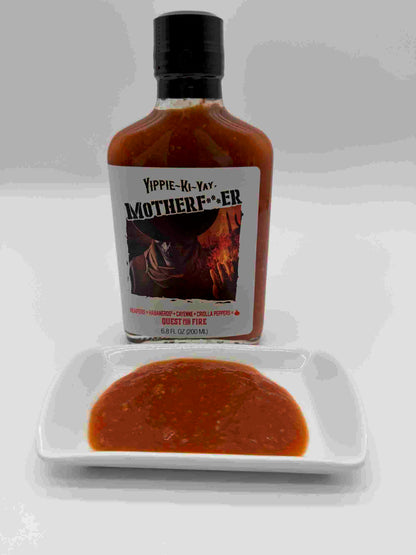 Yippie-ki-yay, Motherf—er.– The Ultimate Five-Chili Hot Sauce