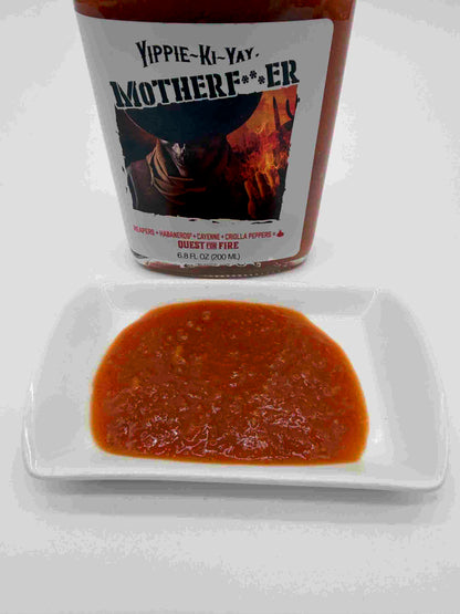 Yippie-ki-yay, Motherf—er.– The Ultimate Five-Chili Hot Sauce